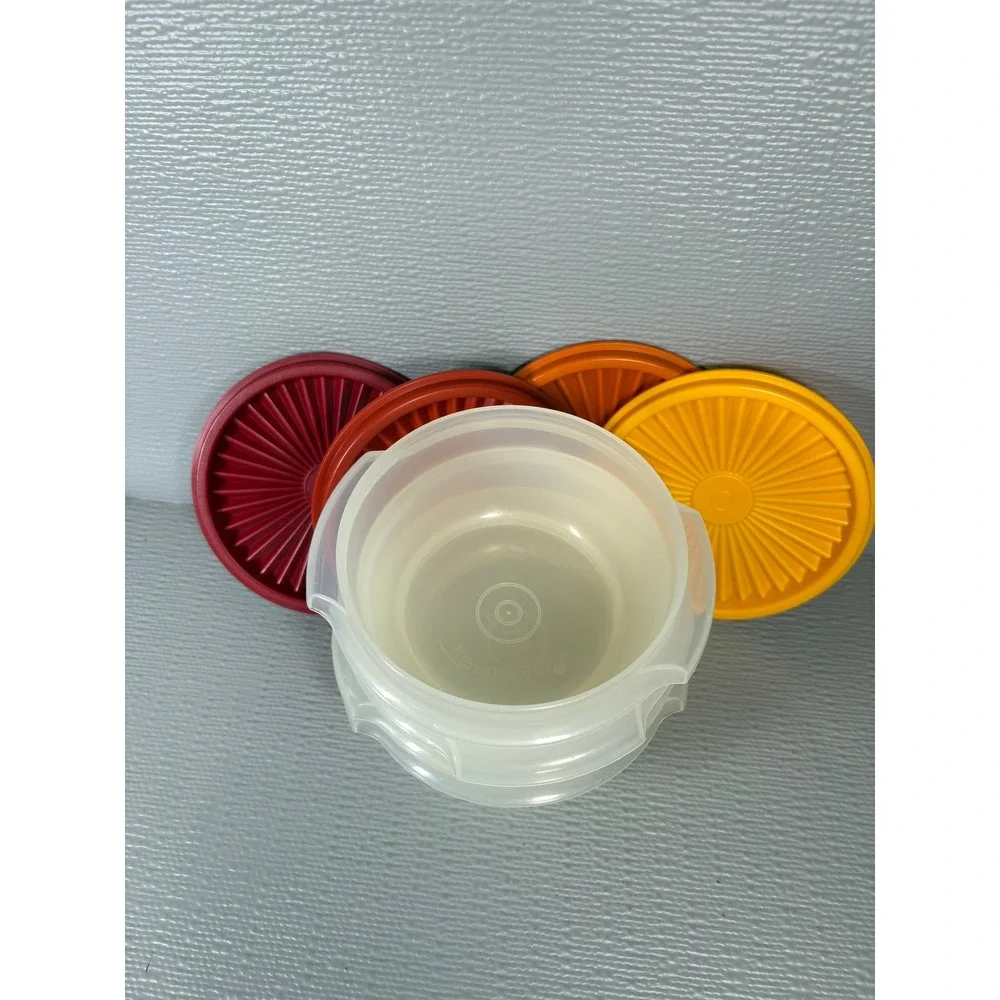 Vintage Tupperware Wonderlier‎ 4 Piece Small Bowl Set Harvest Colors